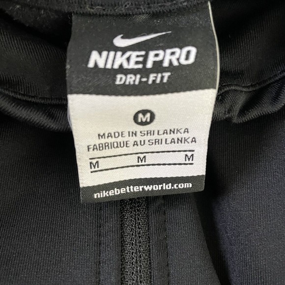 Nike Pro Half Zip Pullover Women’s Medium Black Stretch Athletic Casual Workout - Picture 7 of 13